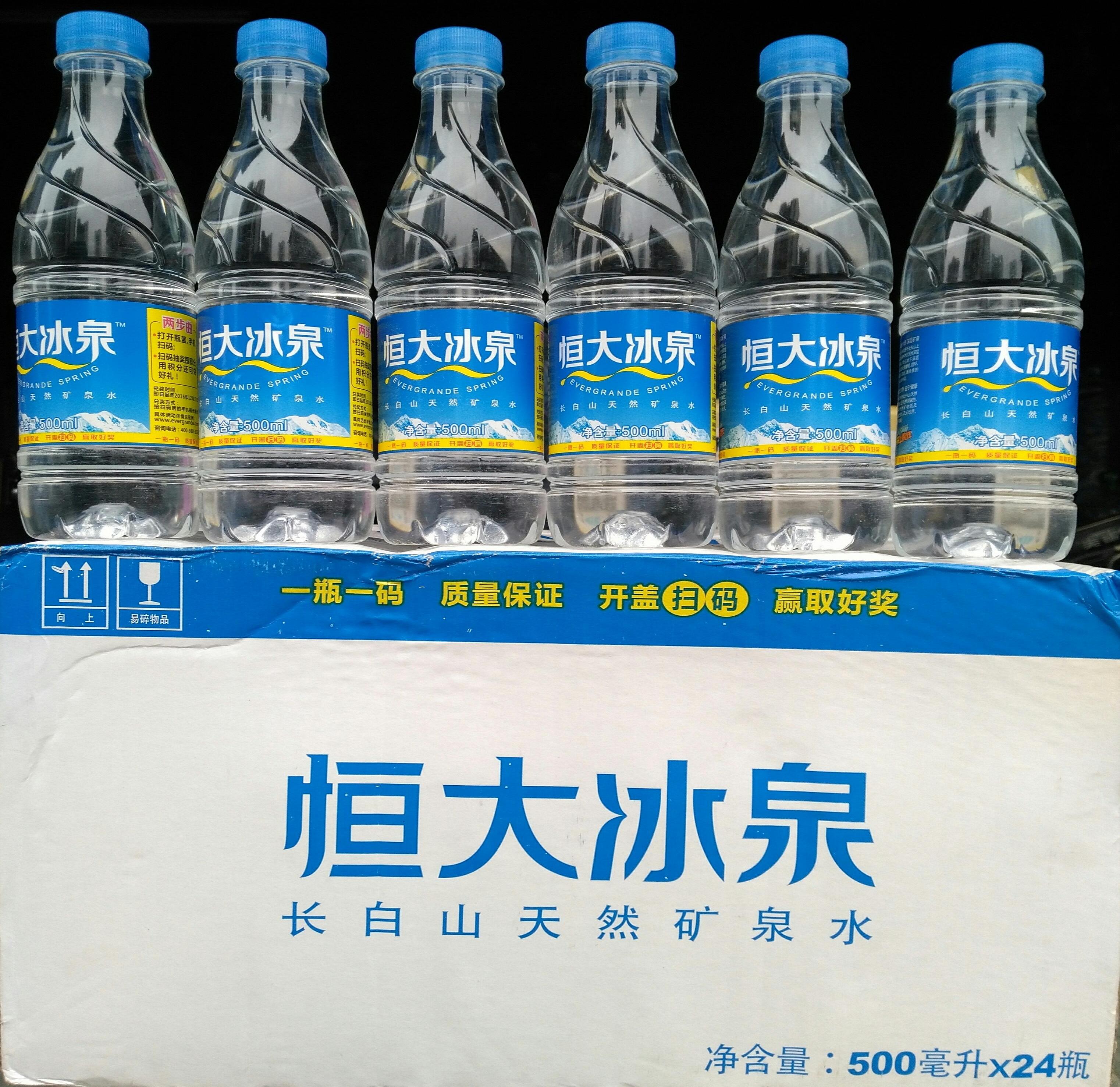 深圳送水,坂田送水,恒大冰泉500ml x 24